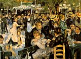 Pierre Auguste Renoir - La Moulin de la Galette painting